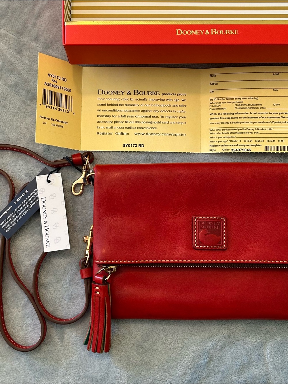 Dooney and Bourke Florentine Foldover Zip Crossbody